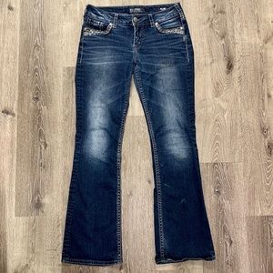 Silver Boot Cut Jeans